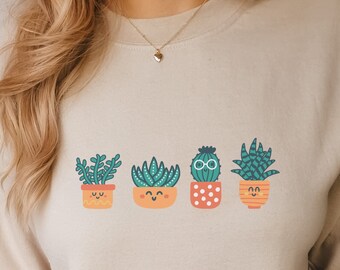 Succulent Sweatshirt, Plant Sweatshirt, Plant Mama, Plant Lady Sweatshirt, Plant Lover Shirt, Crazy Plant Lady, Monstera Plant