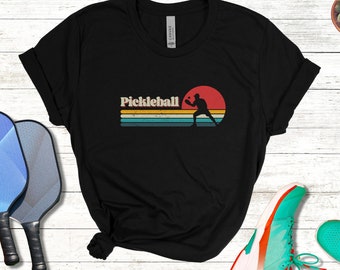 Retro Pickleball T-Shirt, Pickleball Tee, Vintage Pickleball Shirt, Pickleball Player, Unisex Pickleball Shirt, Pickleball Gift