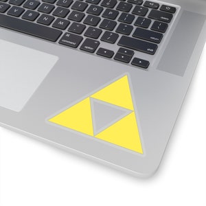 Classic Triforce Symbol Vinyl Sticker, Gift for Gamers, Video Game Decal, Best Sticker for Gamer, Gift for Him, Gift for Her, Power Sticker