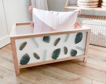 Fern Toy Chest - toy storage - nursery decor - 1st birthday - baby shower - camping decor - outdoors theme - boy's room - girl's room