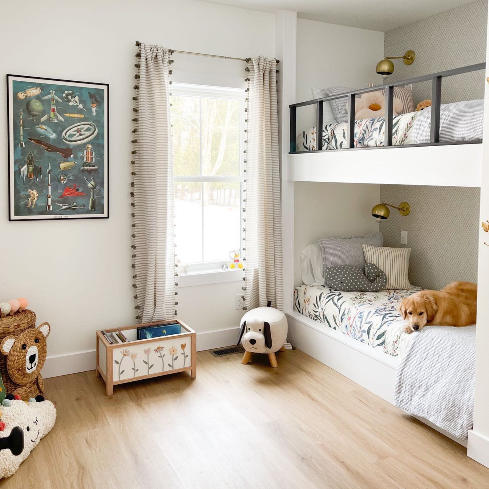 Wildflower Toy Chest Girl's Room Toy Storage Nursery Etsy