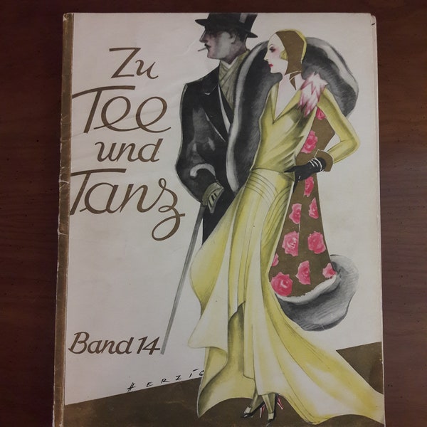 Vintage 1929 Zu Tee und Tanz Band 14 / Book of Sheet Music / German