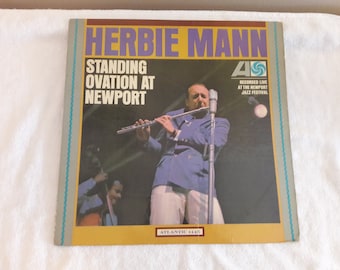 1965 Herbie Mann "Standing Ovation At Newport" LP Album Atlantic 445
