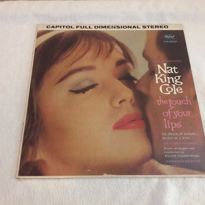 1961 Nat King Cole &quot;The Touch Of Your Lips&quot; Vinyl Record SW 1574