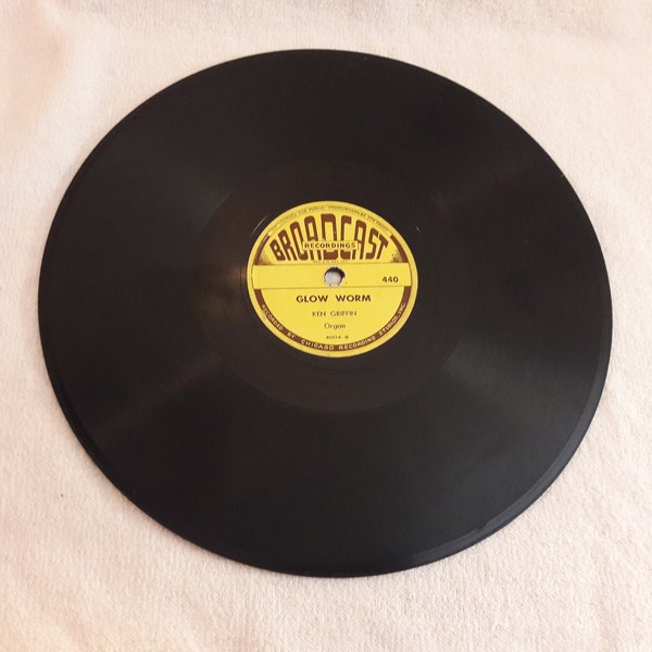 1947 "Glow Worm - Prune Song" / Ken Griffin 78 rpm Record 440