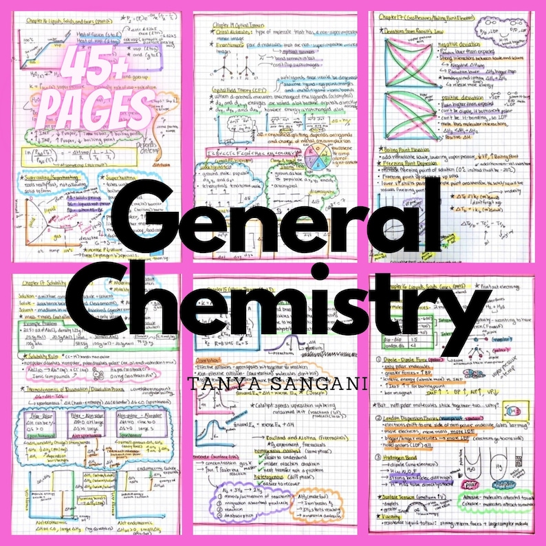 TIKTOK FAMOUS Chemistry Notes by Tanya Sangani Etsy