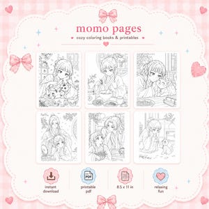 The Apothecary Diaries Coloring Book | Anime Style Printable Pages (Digital Download)