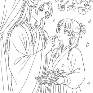 The Apothecary Diaries Coloring Book | Anime Coloring Printable Pages (Digital Download)