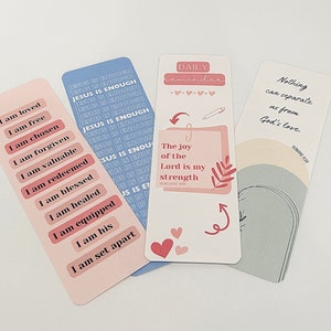Bible Bookmark, Bible Verse Bookmark, Book Gift, Christian Gifts, Christian Bookmark