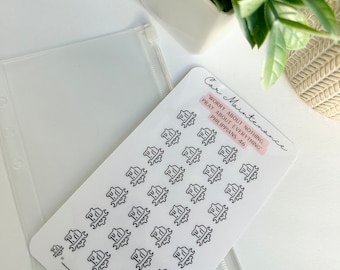 Car Maintenance Savings Envelope Challenge | Physical Printable Laminated Insert | A6 Tracker Cash Budgeting System | Sinking Funds