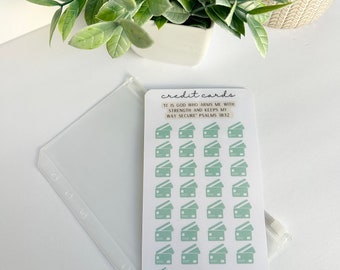 Credit Card Savings Envelope Challenge | Physical Printable Laminated Insert | A6 Tracker Cash Budgeting System | Sinking Funds