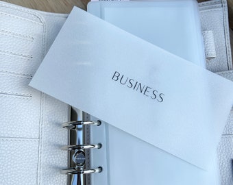 Vellum a6 inserts custom placeholders matte a6 binder aesthetic | Cash Stuffing Sinking Funds | matte