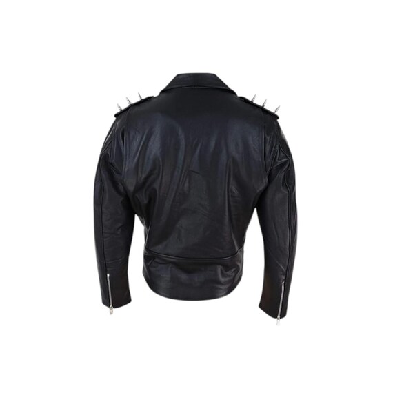 GIUBBOTTO GIACCA PELLE Bufalo Marrone Scuro Moto Stile Marlboro Classic Guendj EUR 250,00 - IT