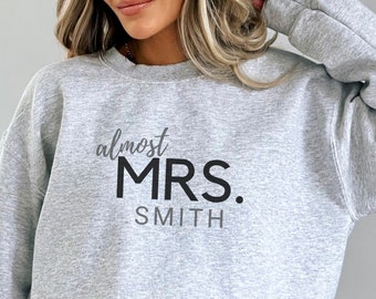 Personalized Bridal Sweatshirt: Future Mrs. Gift