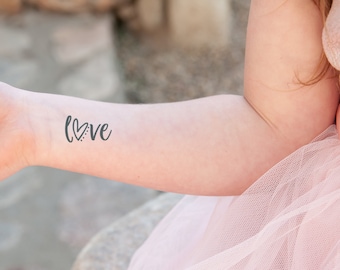 Love Temporary Tattoo,  Word Tattoo, Inkish, Temp tattoo, Quote Tattoo, Love Tattoo, Temp Tats, Positive Tattoo