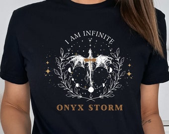 Onyx Storm Dragon T-Shirt: Fourth Wing Basgiath War College