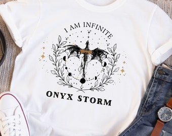 Onyx Storm Dragon T-Shirt - Fourth Wing Basgiath War College