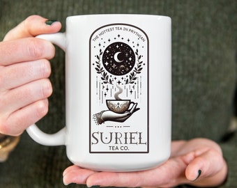 Suriel Tea Co Mug: ACOTAR Bookish Gift for Fantasy Readers