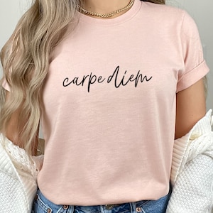 Carpe Diem shirt, Yoga shirt, Motivational T-Shirt, Positive Shirt, Cute Shirt, Positive Tee, Brunch Shirt, Meditation Gift, Yoga t-Shirt
