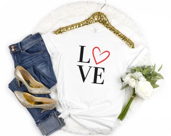 Love Heart Valentine's Day T-Shirt: Wife Gift