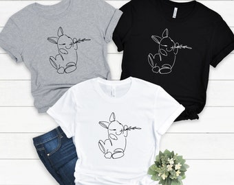 Bunny Shirt, Rabbit TShirt, Easter Bunny Tee shirt, Cute Bunny T-Shirt, Cute Easter Gift, Bunny Clothing tshirt, Rabbit Lover Shirt