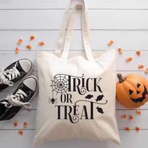 Trick or Treat Canvas Tote Bag