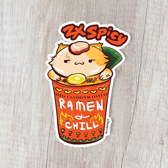 Ramyun & Chill T-shirt (Red / Black) - NAKD SEOUL