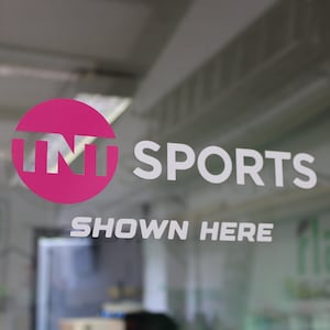 Custom TNT Sports Shown Here White - Coloured Bar / Window Decals / Sticker Perfect For Home or Garden Bars