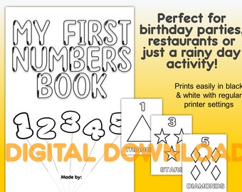 My First Numbers Coloring Book - Print at Home