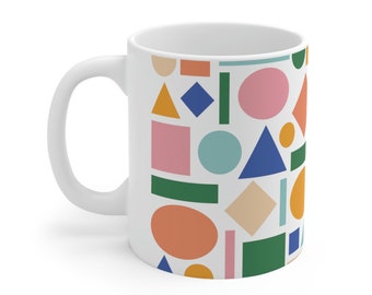 Colorful Abstract Shapes Coffee Mug 11oz