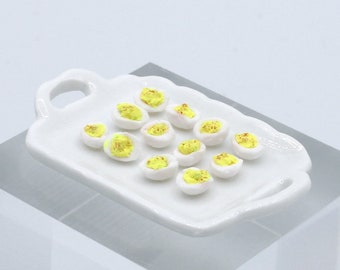 Deviled Eggs – 1:12 Scale Dollhouse Miniature