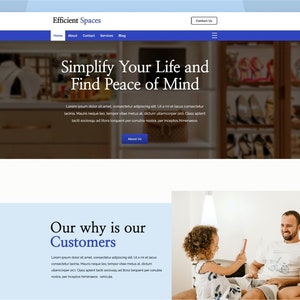 Wix Website Template Professional Organizer Website Template Website