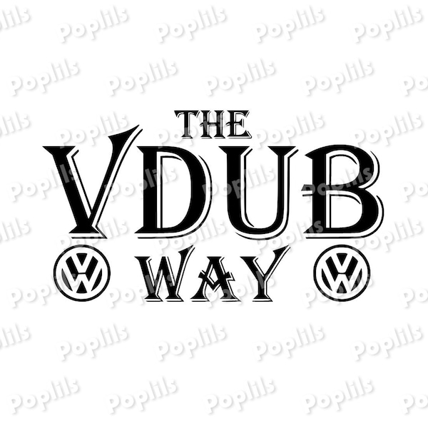 The vw way dvg png jpg file