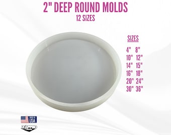 Deep Round Mold | 12 Sizes | Table Mold, Round Mold, Deep Round Table Mold