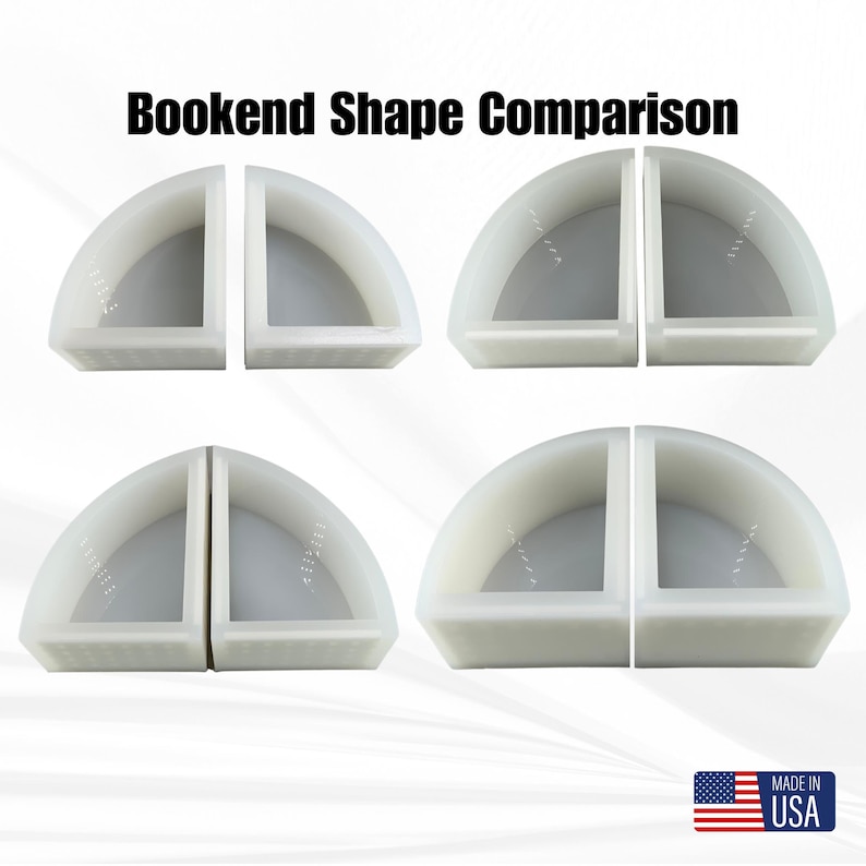 Bookend Shape Deep Bookend Mold | 3 Sizes | ULTRA Quality | Deep Mold Resin, Book End ...