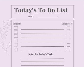 Seasonal to Do List Planner PDF Print - Etsy