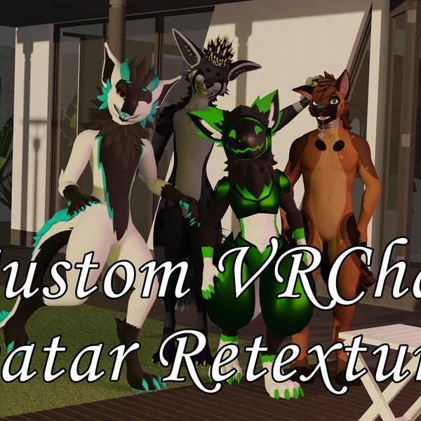 CUSTOM VRChat Furry Avatar Texture (READ DESC)