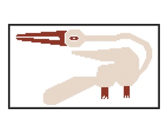 Nazca Bird Cross Stitch Pattern, Instant Download, PDF pattern