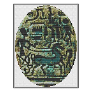 Ramses II Cross Stitch Pattern, Instant Download, PDF Pattern