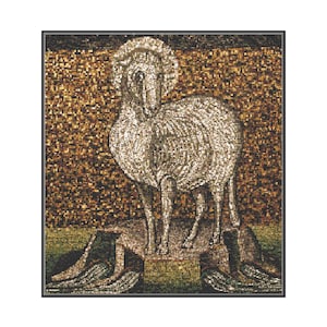 Agnus Dei Cross Stitch Pattern, Instant Download, PDF Pattern