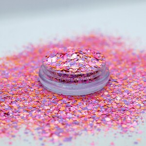Cupid&#39;s Kiss - 2oz Loose Premium Polyester Glitter (Bag or Shaker) Exclusive Mixed Color