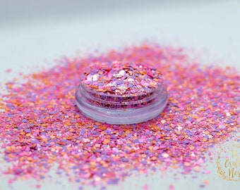 Cupid's Kiss - 2oz Loose Premium Polyester Glitter (Bag or Shaker) Exclusive Mixed Color