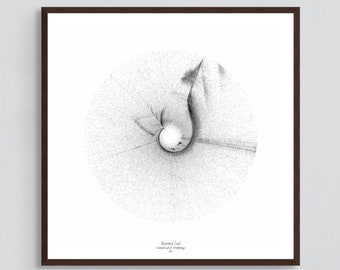 Bearded Seal Sound Wave Art – Ocean Animal Spectrogram Print