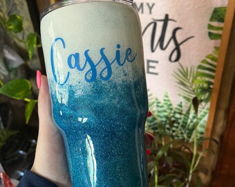 Customizable Glitter Ombré 20 oz or 30 oz Tumbler Cup