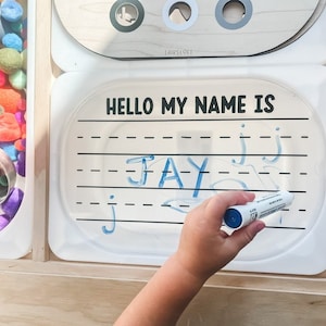 Flisat Insert I Trofast Bin Insert I Custom I Whiteboard I Sensory Table Insert I Sensory Play I Toddler Gift I Montessori I Ikea Table