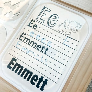 Flisat-inzet I Trofast-tafelinzet I Aangepast I Whiteboard I Zintuiglijke tafelinzet I Zintuiglijk spelen I Peutercadeau I Montessori I Ikea-tafel