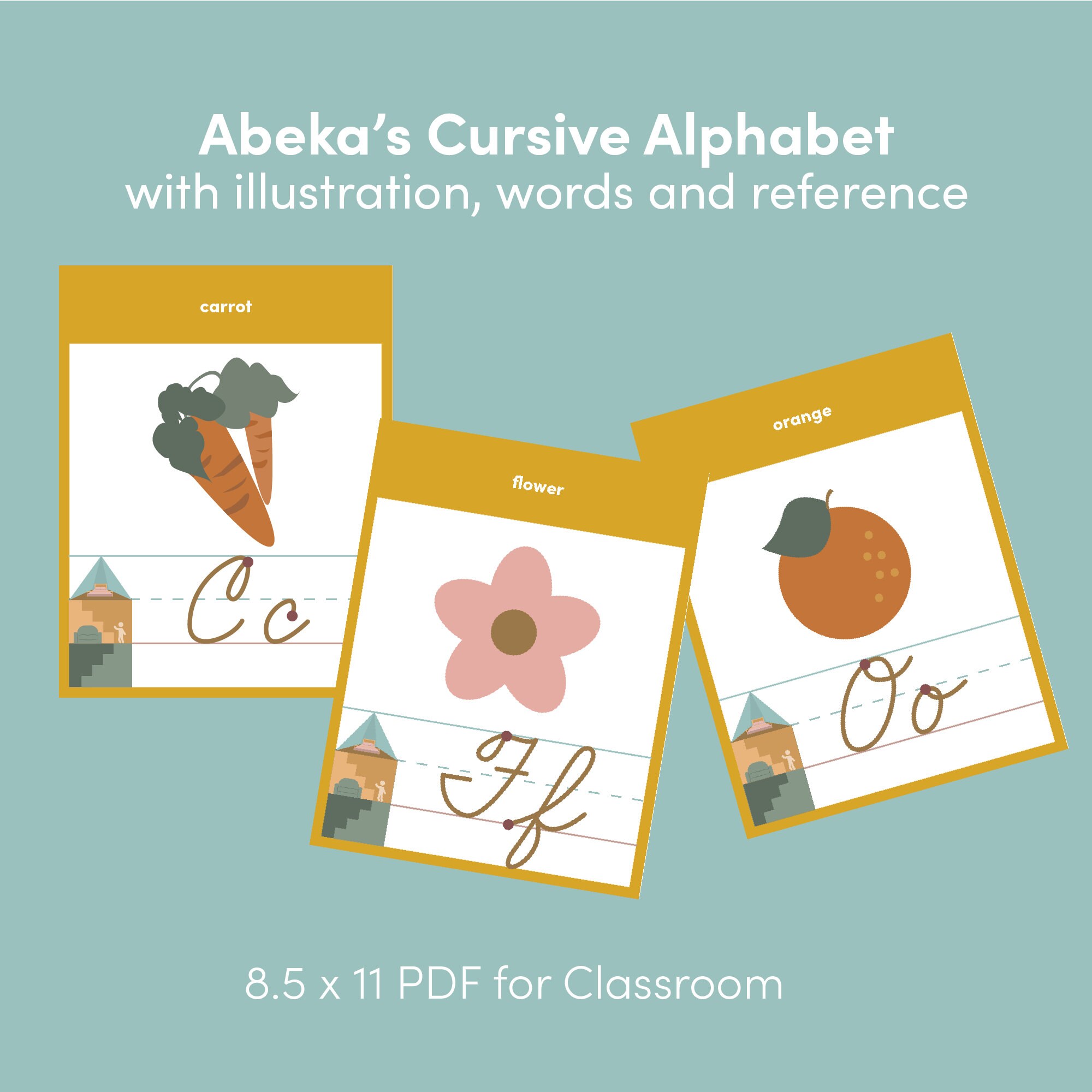 Abeka cursive alphabet chart online wholesale nationaldefensepac