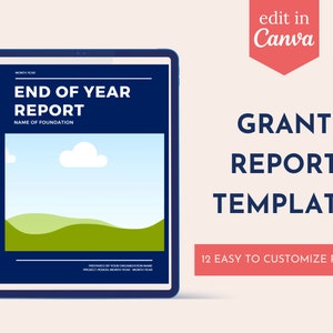 Grant Report Template for Nonprofits