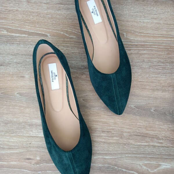 Emerald Green Shoes - Etsy UK