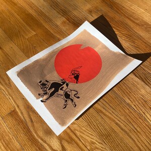 Rising Sun Cowgirl Imprimé